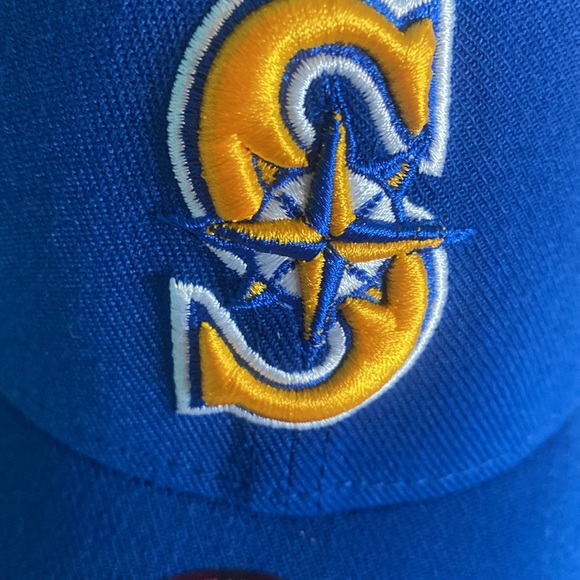 🆕⚾️Seattle Mariners MLB New Era 39Thirty Hat Cap Royal Blue Size Medium-Large - Picture 3 of 8